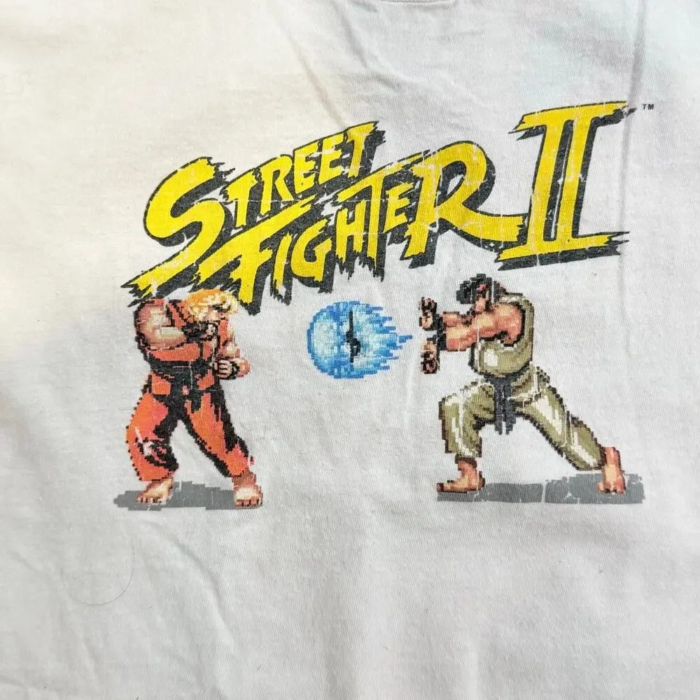 CapCom StreetFighter II 1991 Graphic Modern T-Shirt Cotton|S